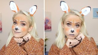 Halloween Snapchat Bambi Geyik Makyajı Halloween Snapchat Makeup