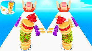 PANCAKE RUN 🎂❤️ - All Levels Gameplay Walkthrough Android, iOS NEW UPDATE !!!