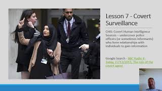 AC1.2 - Lesson 6 - Surveillance   CCTV & Covert Intelligence