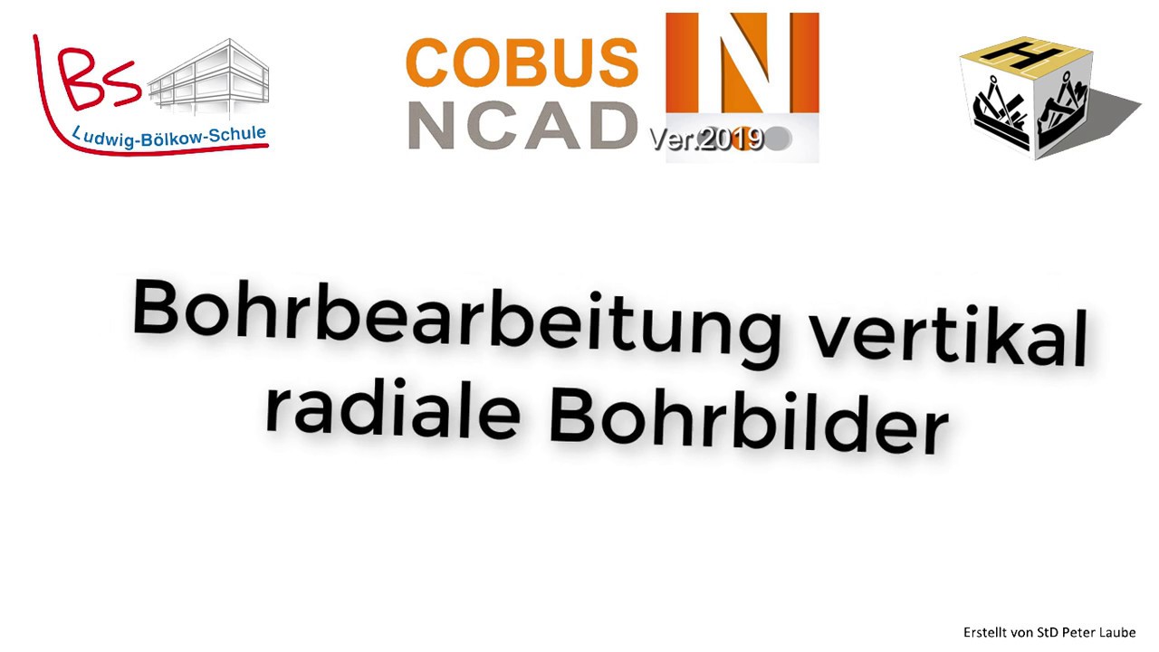 Bohrbearbeitung vertikal, radiale Bohrbilder
