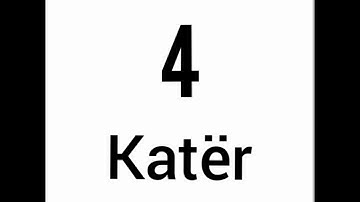 Numrat ne shqip. Numbers in Albanian