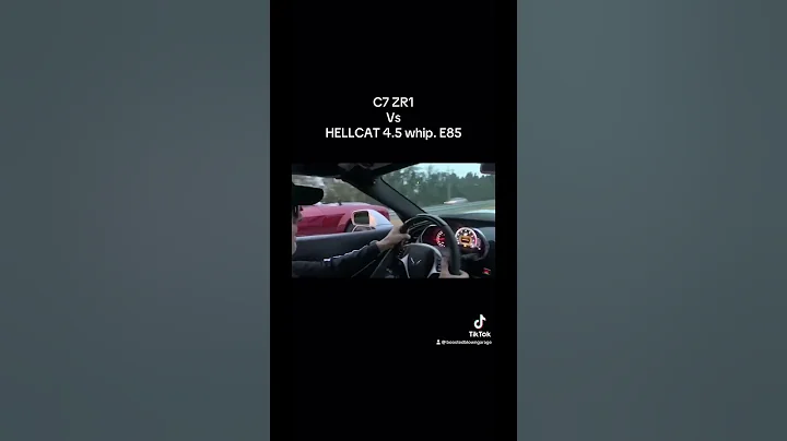 C7 ZR1 Corvette vs Hellcat whipple 4.5 on E85