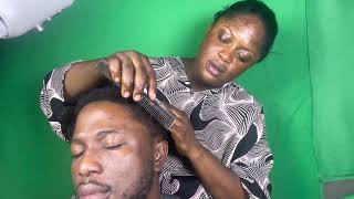 ASMR✨ MY WIFE GAVE ME A SOFT WHISPER SCALP SCRATCHING AND HAIR TREATMENT. screenshot 5