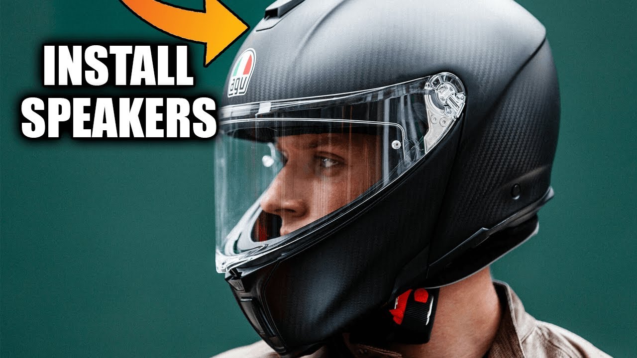 This is How You Install Speakers in a Motorcycle Helmet - YouTube