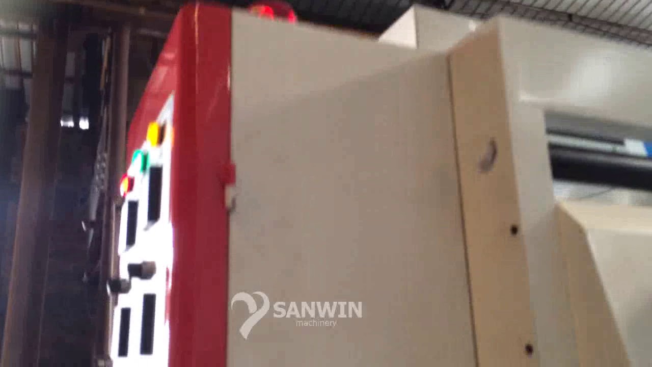 2 color plastic film flexo print machine - YouTube