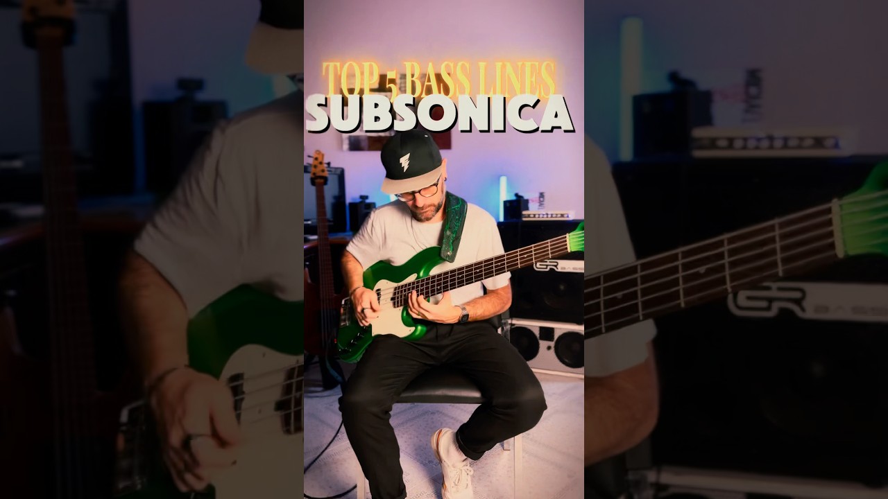 Top 5 bass lines: Subsonica #shorts #subsonica #bassplayer #basscover