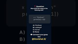 Python MCQ Challenge 🔥 Can You Solve This? #coding #pythonanddjangofullstackwebdeveloper