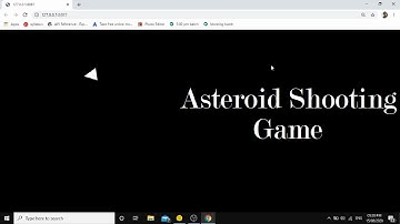 Asteroid Shooting Game Part 1 || JavaScript || Technical Coding