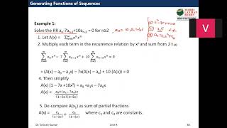 Generating Function of sequence part 2
