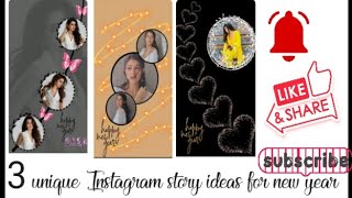 how to create Instagram story for new year.. new year 2024... part-1#viral #youtube