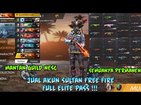 Jual Akun Sultan Free Fire Full Elite Pass Part 11 Turkiye Vlip Lv - elite pass roblox