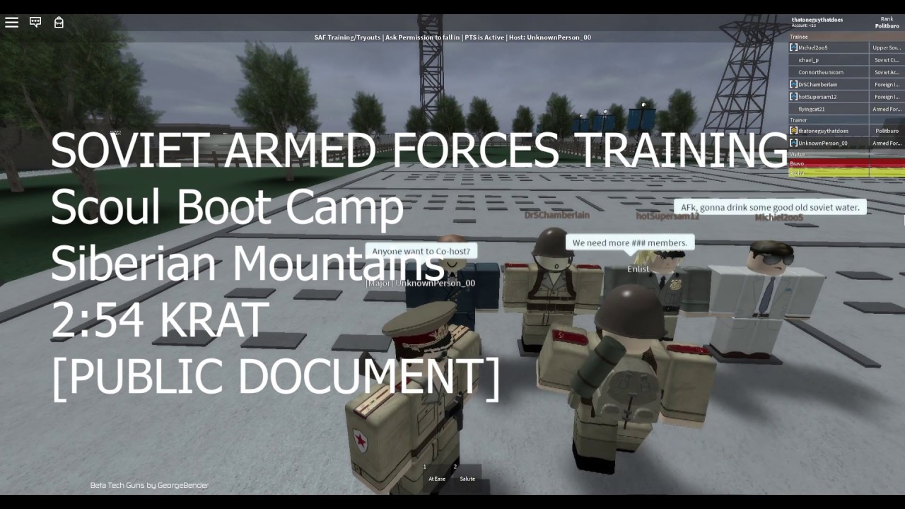 Roblox The Soviet Union Saf Tryout Youtube - ussr special training unit 500 roblox