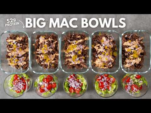 Big Mac Bowls for Fat Loss Muscle Gain High Protein Meal Prep