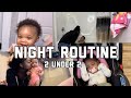 SOLO NIGHT ROUTINE WITH BABY &amp; TODDLER | 2 UNDER 2 * REALISTIC