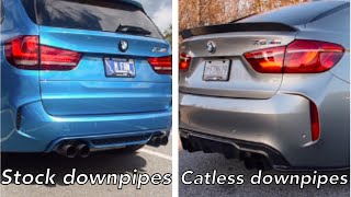 Bmw X5Mx6M With Without Downpipes Sound Comparison
