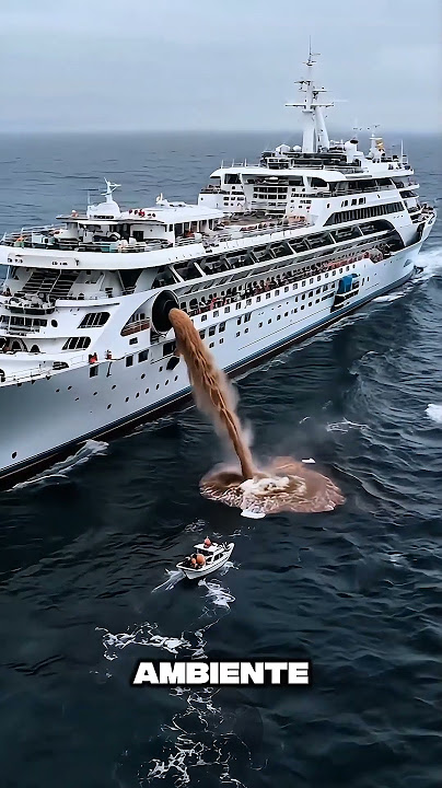 Milhares de descargas viram água limpa antes de voltar ao mar #oceano #natureza #curiosidades #navio