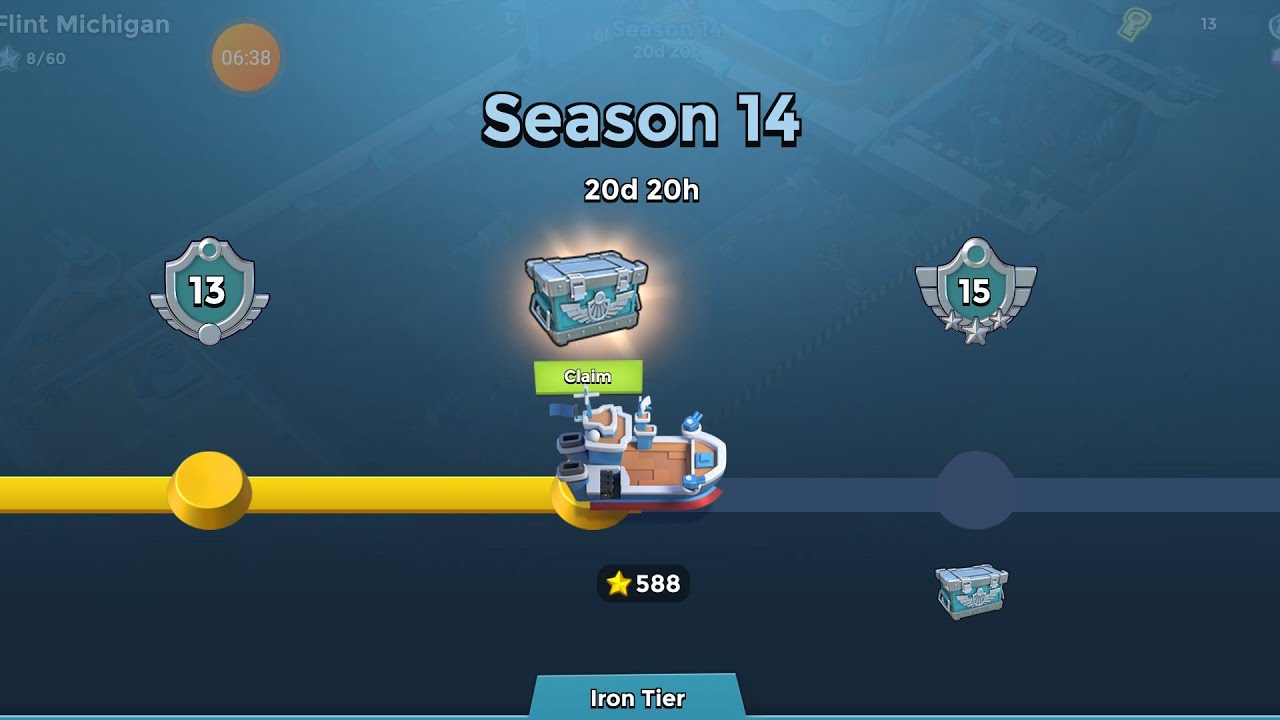 Rank 14 ACHIEVED!!! Top 100 U.S. Leaderboard GamEPlaY in Boom Beach Warships Season 14.