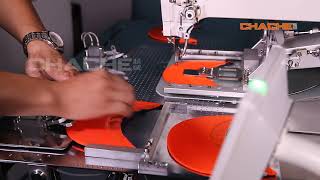 Cap sewing machine for cap visor automatic sewing