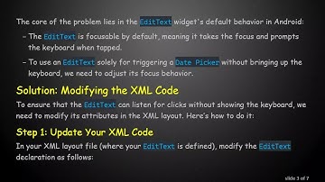 How to Fix Your Date Picker Not Showing in Edit Text on Android
