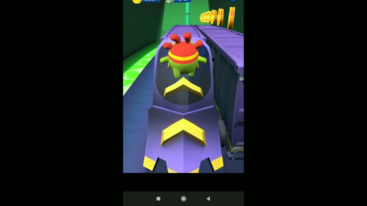 Om nom run gameplay in Mi glance 