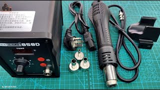 858dht4  Lcd 858d Smd Station Hot Air Gun Rework 3 Nozzles