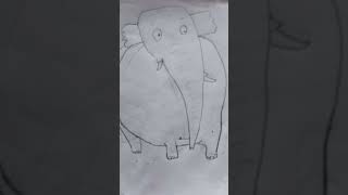Elephant 🐘 drawing #art #cardcreations #artandcraft #easyhouse #leavesdrawing #sketch #plantdrawing