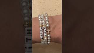 Custom Confirmation Gift ✝️ Christian Stretchy Bracelets 💖 #shorts