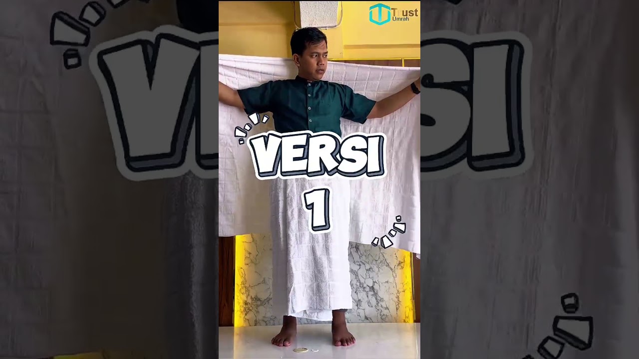 How to wear umroh cloth