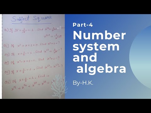 number system and algebra - YouTube