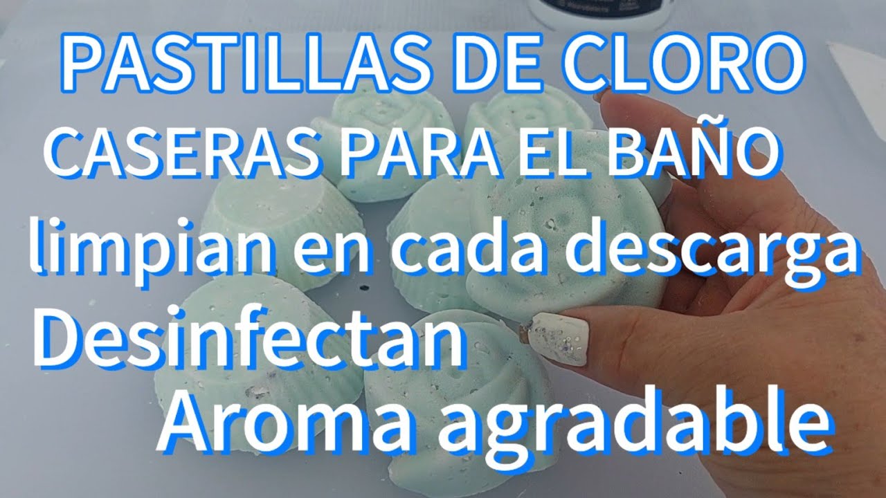 PASTILLAS CASERAS DE CLORO PARA EL BAÑO LIMPIEZA Y DESINFECCIÓN
