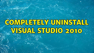Completely Uninstall Visual Studio 2010 (2 Solutions!!)