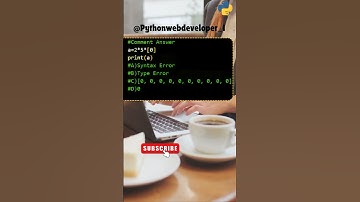 Python MCQ ❓ |Comment Answer ❓ | #shorts #short #trending #python #programming #ytshorts #viralvideo