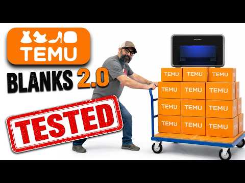 24 TEMU Blanks Tested! On The eufyMake E1 and What To Charge