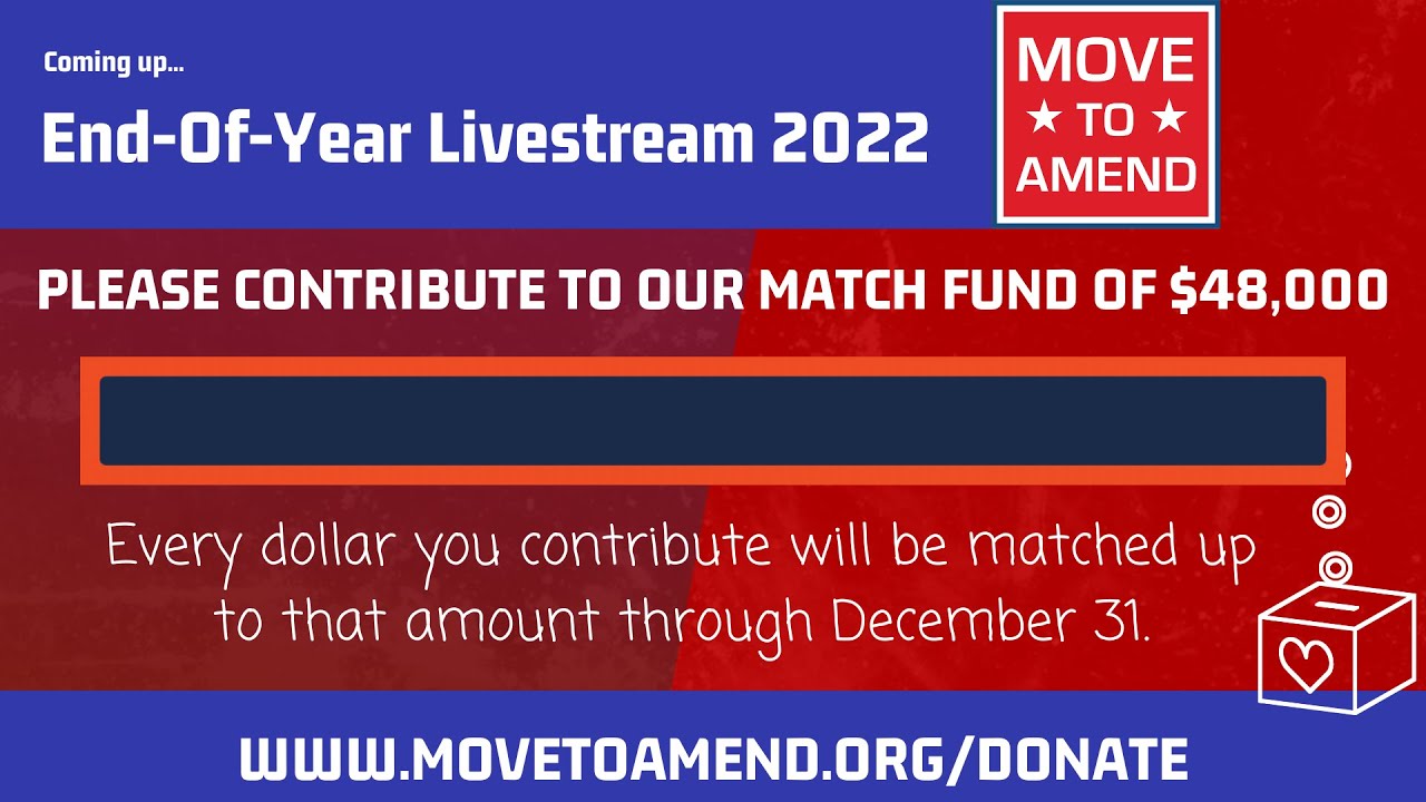 Move To Amend's End Of Year Livestream 2022 - YouTube