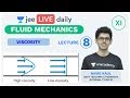 JEE Mains: Fluid Mechanics - L8 | Viscosity | Unacademy JEE | IIT JEE Physics | Namo Sir