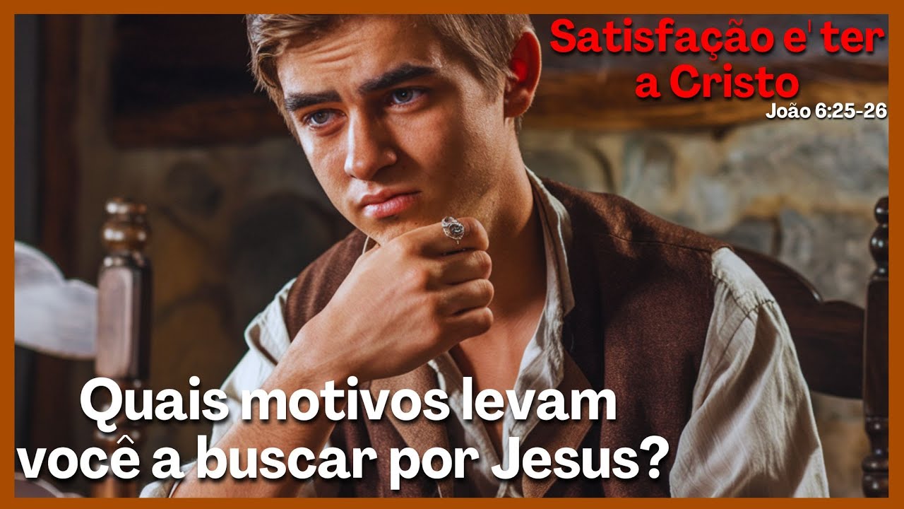 Satisfação e' ter a Cristo |Quais motivos levam você a buscar por Jesus ...
