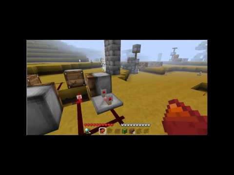 Minecraft Tutorial - How to Make a Clock Using Pistons
