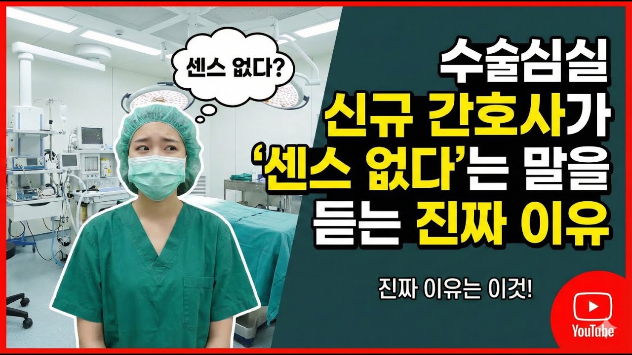 서울대병원 출신 수간호사가 밝히는 수술실 ‘센스’의 진실. "재능이 아니라 구조입니다."