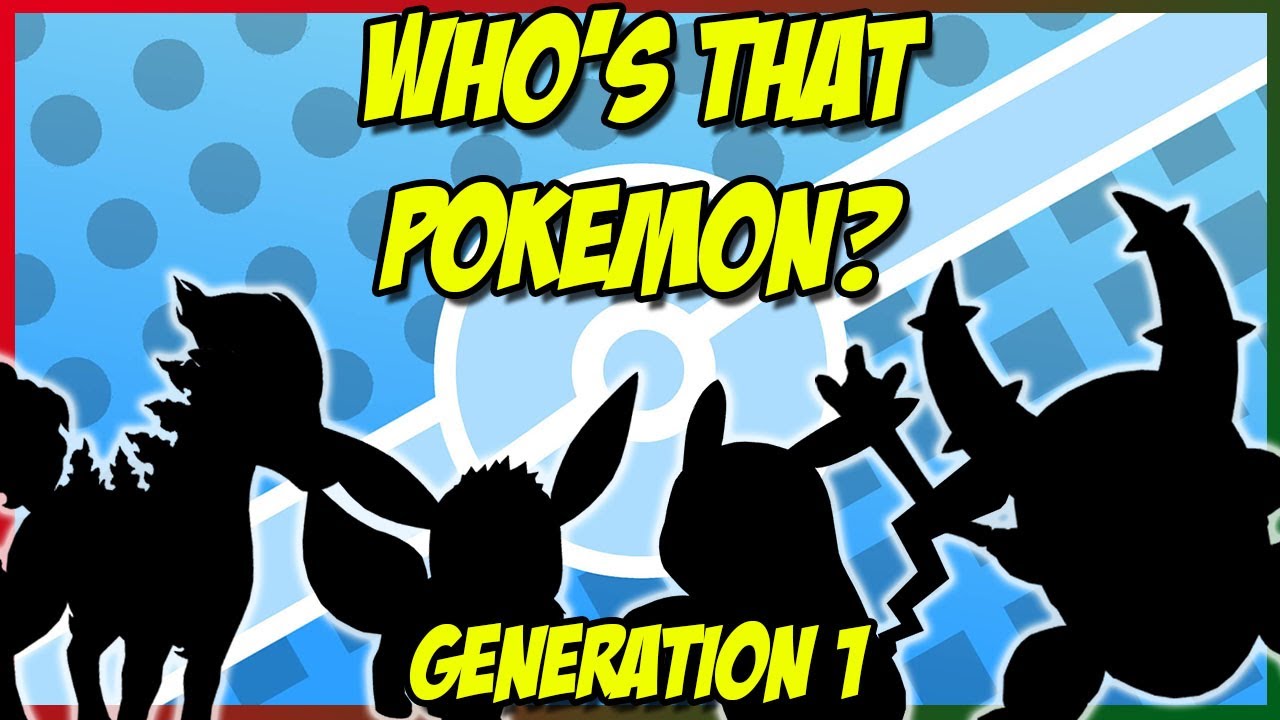 Guess 10 Pokemon Quiz Generation 1 *Easy*