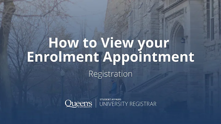 Registration – How to View your Enrolment Appointment - DayDayNews