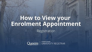 Registration – How to View your Enrolment Appointment