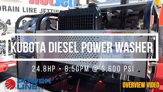 Power Wash Trailer Kubota Diesel 24.8HP 8.5GPM @ 3,600 PSI screenshot 4
