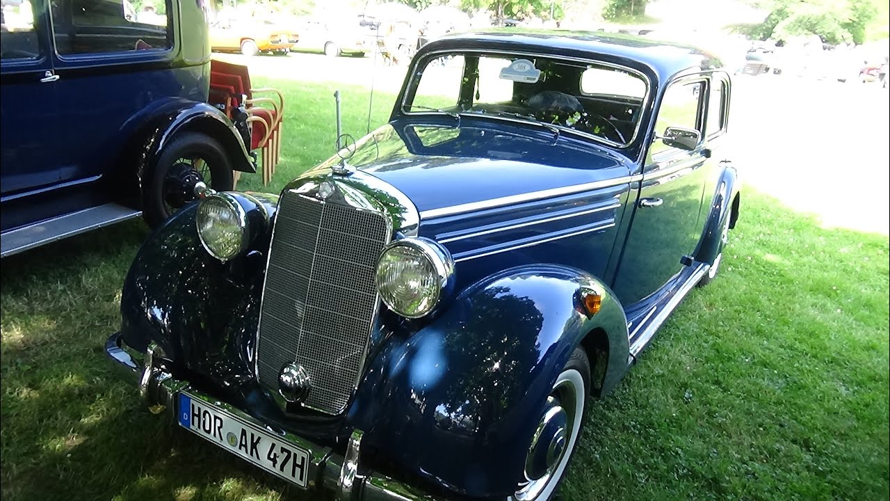 1950 Mercedes Benz 170 S - Oldtimer-Meeting Baden-Baden 2016 - YouTube