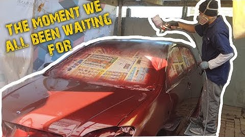 D.I.Y Backyard spray job (Toyota Runx respray part 3)