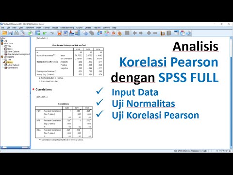 Korelasi Pearson Dengan Spss Full