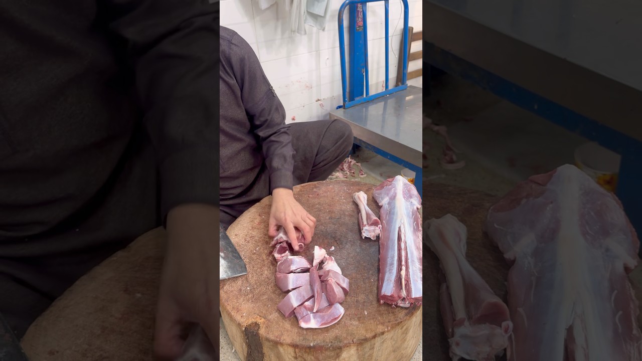 Professional butcher amazing cutting skills 🥩🥩🐐😱 