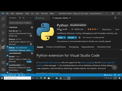7. 用VSC編輯跟執行Python程式 (2021-06-05)