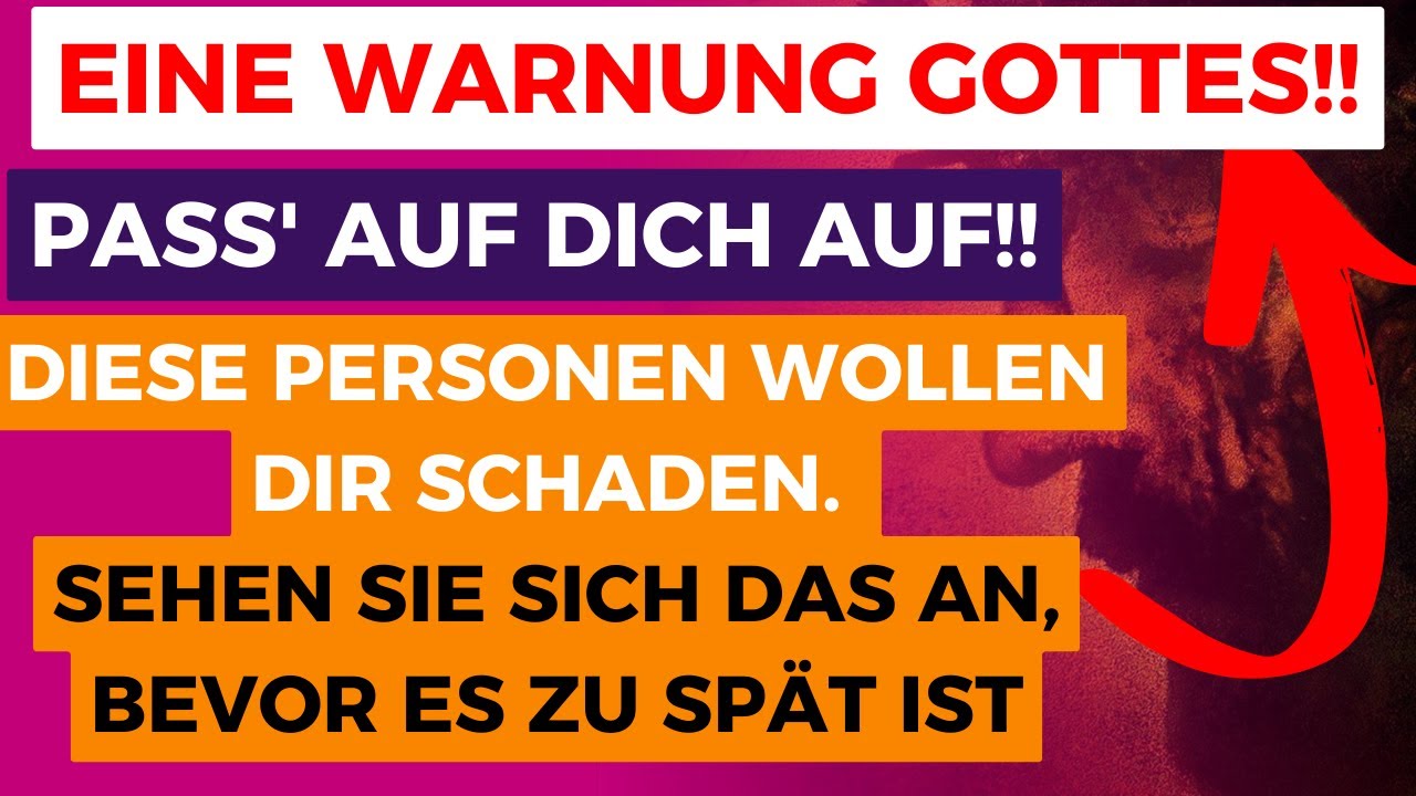 Finden Sie heraus, warum Gott Sie warnt diese Person abzulehnen, bevor