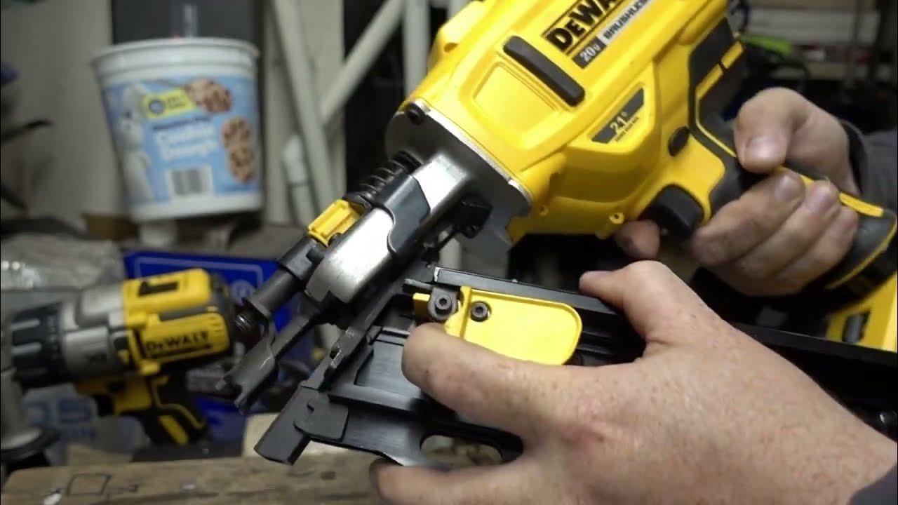 DeWalt DCN21PL Retaining Tension Nail Spring Install YouTube