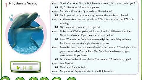 Excel 6th grade. Asking for and giving information